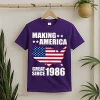 40th Birthday Making American Great Since 1986 T-Shirt thumb 2