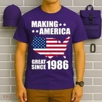 40th Birthday Making American Great Since 1986 T-Shirt thumb 6