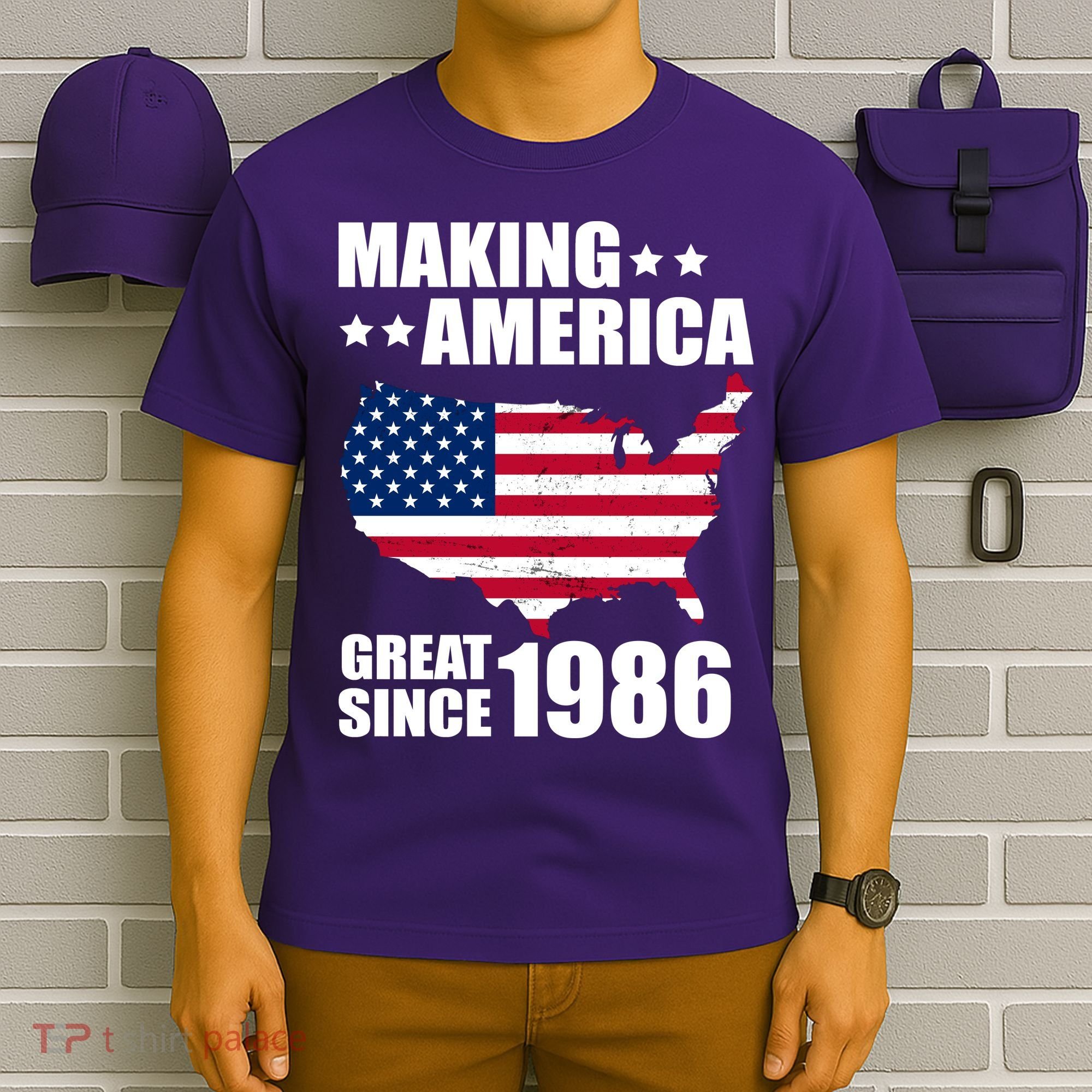 40th Birthday Making American Great Since 1986 T-Shirt