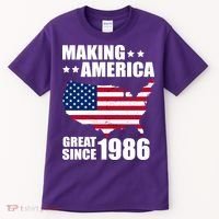 40th Birthday Making American Great Since 1986 Tall T-Shirt thumb 0