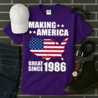 40th Birthday Making American Great Since 1986 Tall T-Shirt thumb 3