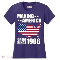 40th Birthday Making American Great Since 1986 Women's Cooling Performance Crew T-Shirt thumb 0