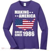 40th Birthday Making American Great Since 1986 Women's Long Sleeve Shirt thumb 0