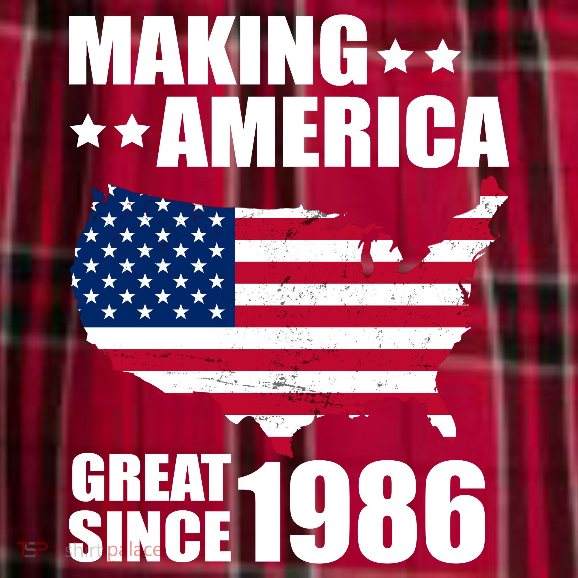 40th Birthday Making American Great Since 1986 Women's Flannel Plaid Pajama Pants