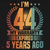 44th Birthday My Warranty Expired 44 Years Old Birthday Women's Tank Top thumb 5