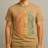 44th Birthday My Warranty Expired 44 Years Old Birthday T-Shirt thumb 3