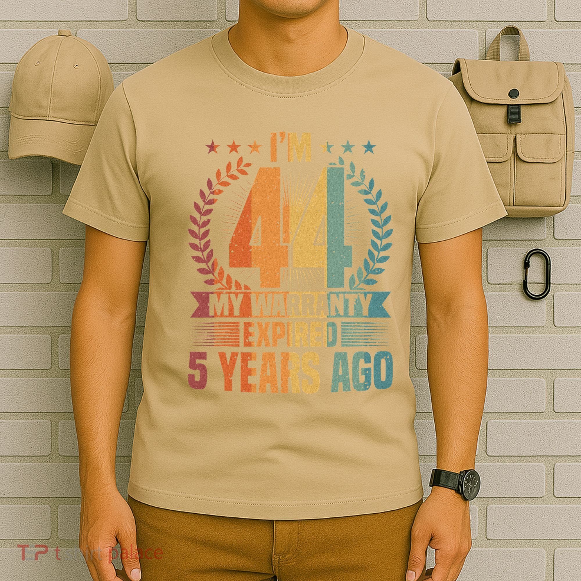 44th Birthday My Warranty Expired 44 Years Old Birthday T-Shirt