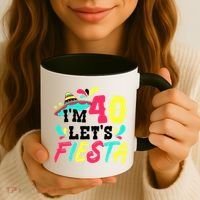 40th Birthday Mexican Party I'm 40 Let's Fiesta Coffee Mug thumb 3