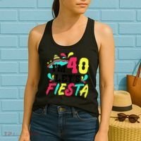 40th Birthday Mexican Party I'm 40 Let's Fiesta Women's Tank Top thumb 2
