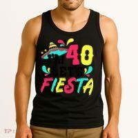 40th Birthday Mexican Party I'm 40 Let's Fiesta Tank Top thumb 3