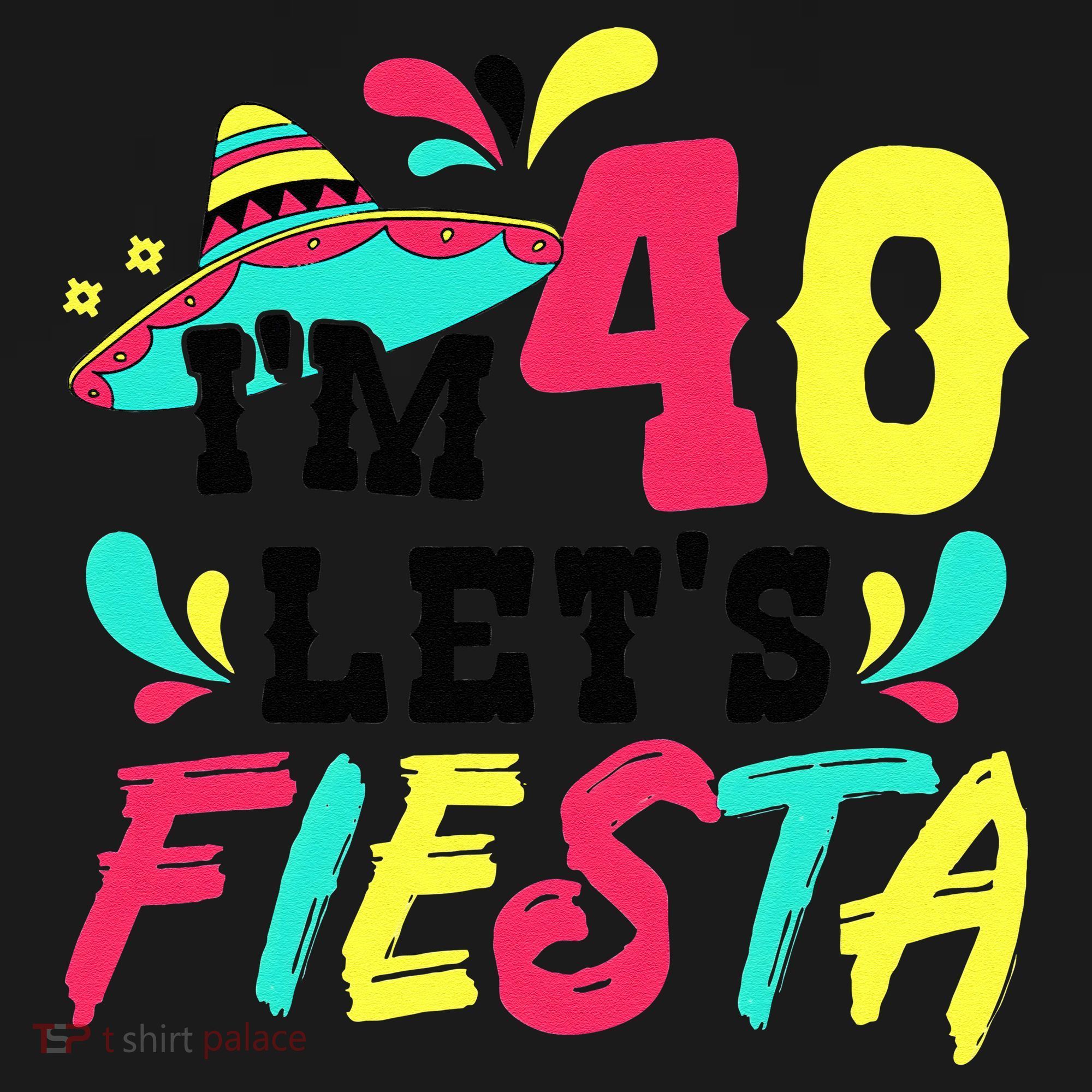 40th Birthday Mexican Party I'm 40 Let's Fiesta Visor