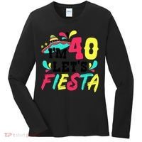 40th Birthday Mexican Party I'm 40 Let's Fiesta Women's Long Sleeve Shirt thumb 0