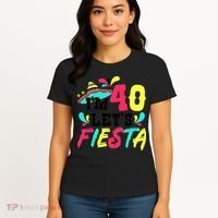40th Birthday Mexican Party I'm 40 Let's Fiesta Women's T-Shirt thumb 4