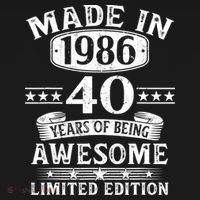 40th Birthday Made In 1986 40 Years Of Being Awesome Limited Edition Women's Tank Top thumb 5