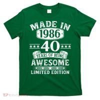 40th Birthday Made In 1986 40 Years Of Being Awesome Limited Edition T-Shirt thumb 0