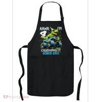 4th Birthday Monster Truck Dinosaur Party Boy Rawr Im 4 Gift Apron thumb 0