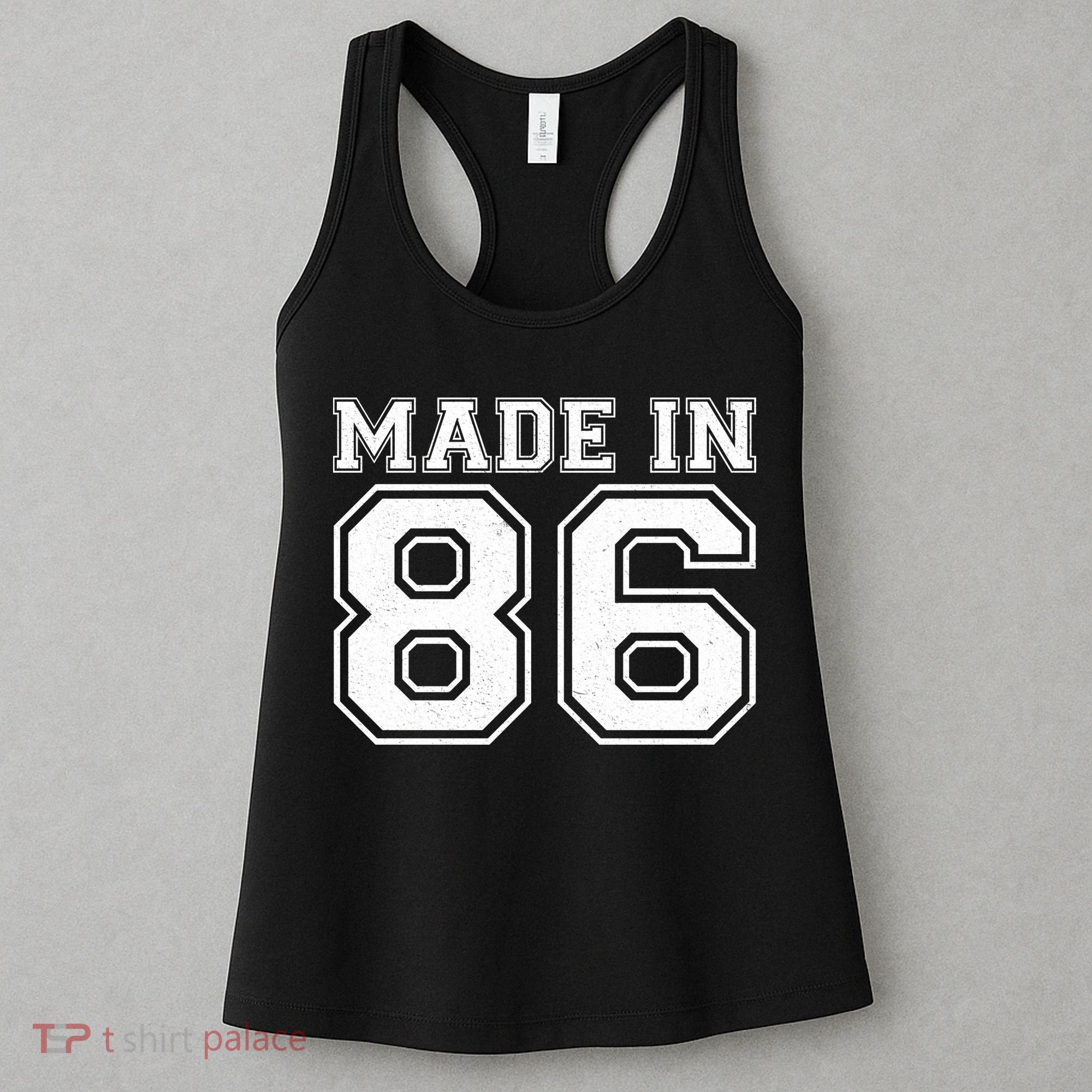40 Birthday Made In 1986 Sports Jersey Women's Tank Top