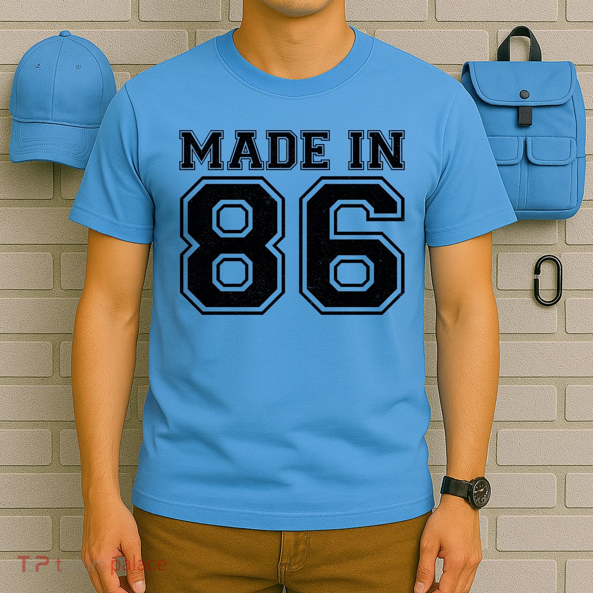 40 Birthday Made In 1986 Sports Jersey T-Shirt
