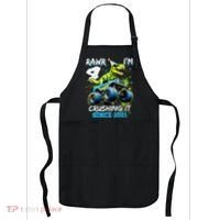 4th Birthday Monster Truck Dinosaur Party Boy Rawr Im 4 Apron thumb 0