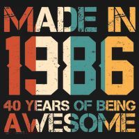 40th Birthday Made In 1986 40 Years Of Being Awesome Women's Hoodie thumb 2