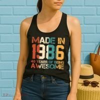 40th Birthday Made In 1986 40 Years Of Being Awesome Women's Tank Top thumb 2