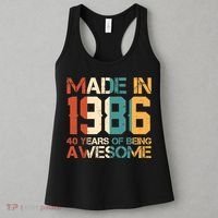 40th Birthday Made In 1986 40 Years Of Being Awesome Women's Tank Top thumb 3
