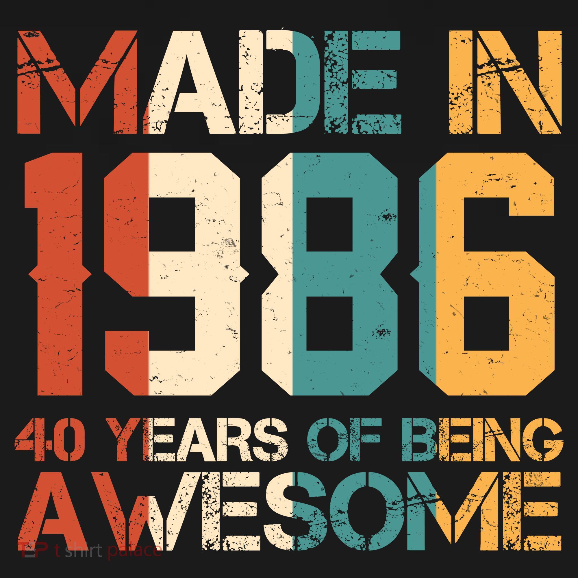 40th Birthday Made In 1986 40 Years Of Being Awesome Women's Tank Top