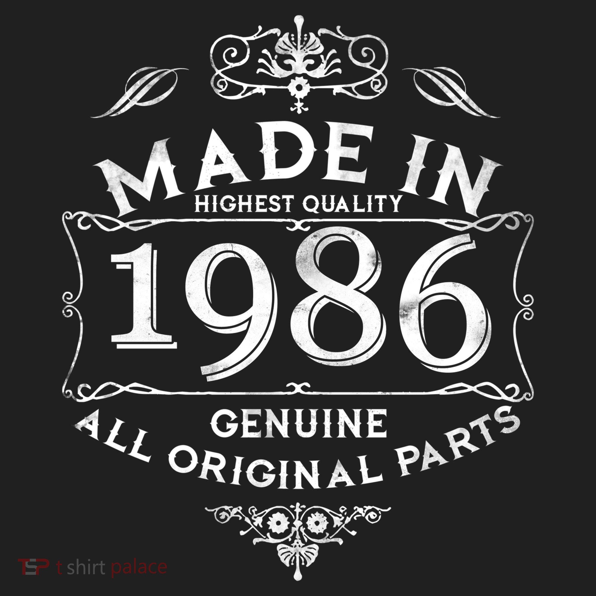 40th Birthday Made In 1986 Highest Quality Genuine All Original Parts Beanie
