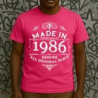 40th Birthday Made In 1986 Highest Quality Genuine All Original Parts T-Shirt thumb 3