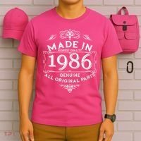 40th Birthday Made In 1986 Highest Quality Genuine All Original Parts T-Shirt thumb 6