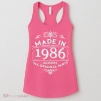 40th Birthday Made In 1986 Highest Quality Genuine All Original Parts Women's Tank Top thumb 0
