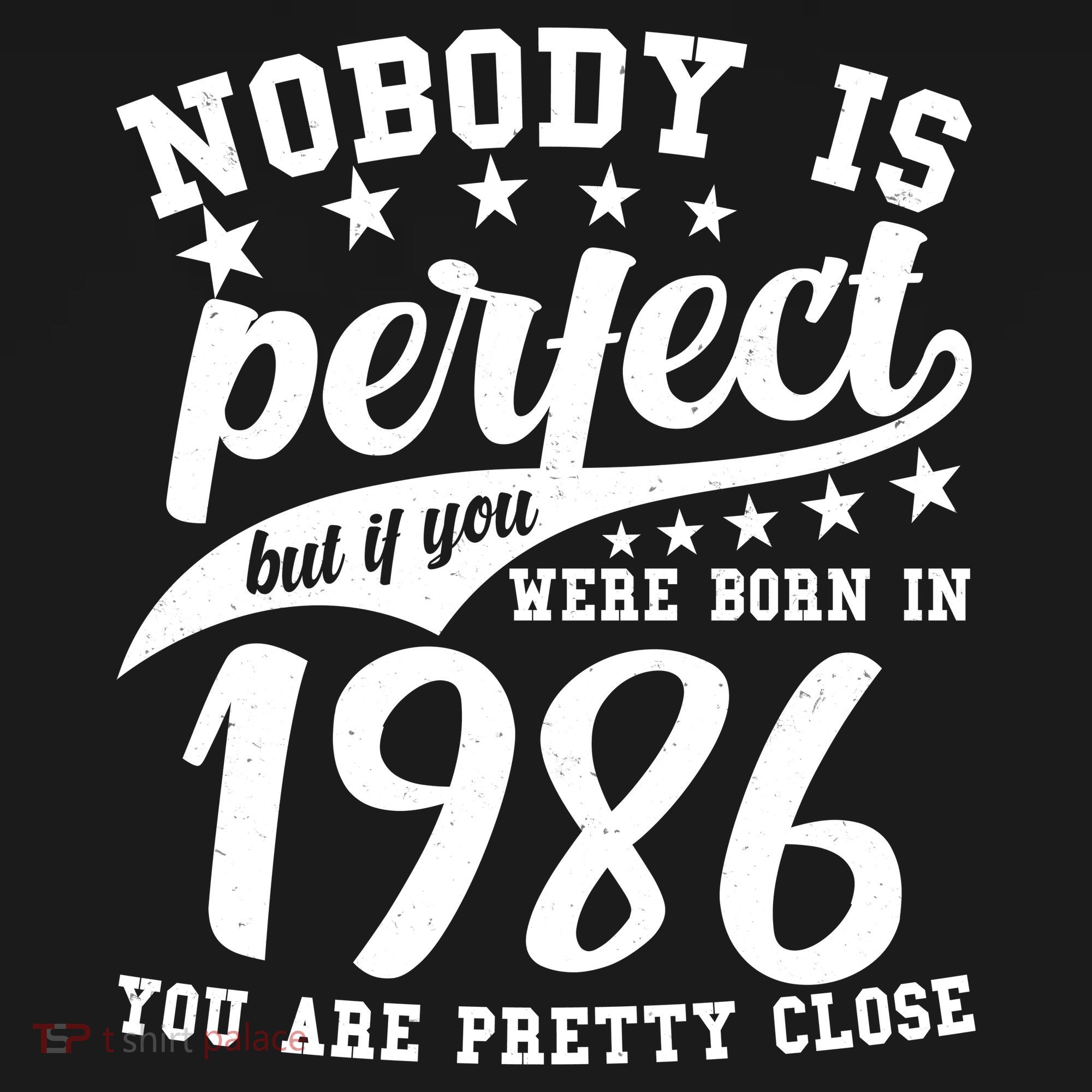 40th Birthday Nobody Is Perfect Born In 1986 You Are Pretty Close  Pom Pom 12in Knit Beanie