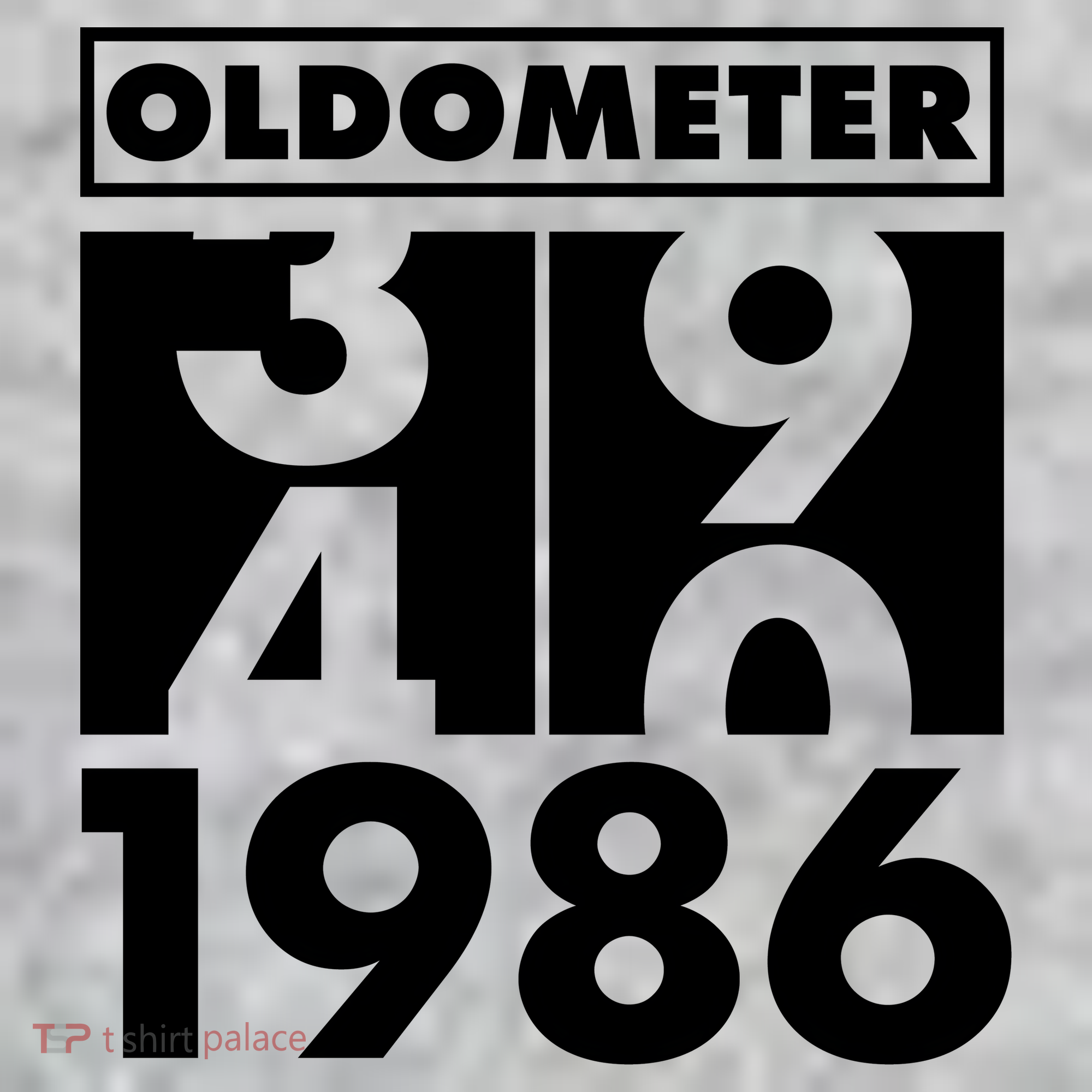 40th Birthday Oldometer 1986 The Baniff Cuffed Pom Beanie