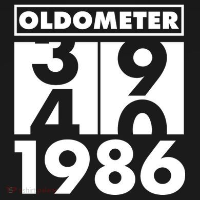 40th Birthday Oldometer 1986 V-Neck T-Shirt