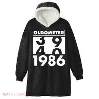 40th Birthday Oldometer 1986 Hooded Wearable Blanket thumb 0