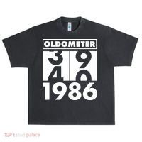 40th Birthday Oldometer 1986 Urban Oversized Heavyweight T-Shirt thumb 0