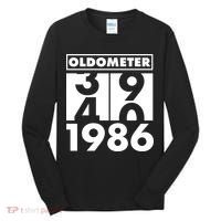 40th Birthday Oldometer 1986 Tall Long Sleeve Shirt thumb 0