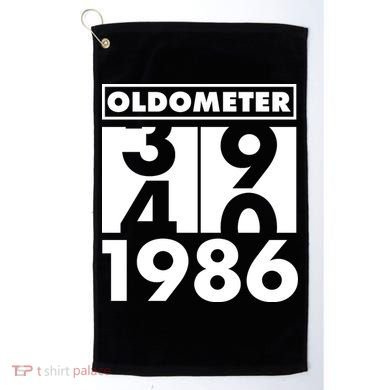 40th Birthday Oldometer 1986 Golf Towel