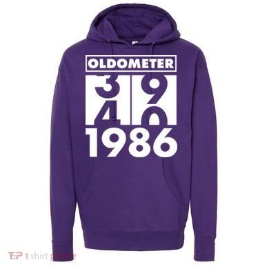 40th Birthday Oldometer 1986 Hoodie