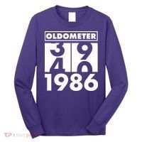 40th Birthday Oldometer 1986 Long Sleeve Shirt thumb 0