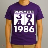 40th Birthday Oldometer 1986 T-Shirt thumb 3