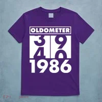 40th Birthday Oldometer 1986 T-Shirt thumb 5