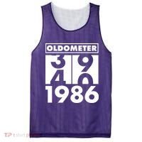 40th Birthday Oldometer 1986 Mesh Reversible Basketball Jersey Tank thumb 0