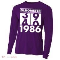 40th Birthday Oldometer 1986 Cooling Performance Long Sleeve Crew thumb 0