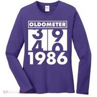 40th Birthday Oldometer 1986 Women's Long Sleeve Shirt thumb 0