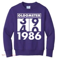 40th Birthday Oldometer 1986 Kids Sweatshirt thumb 0