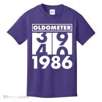 40th Birthday Oldometer 1986 Kids T-Shirt thumb 0