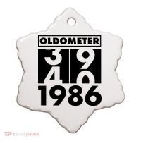 40th Birthday Oldometer 1986 Ceramic Ornament thumb 0