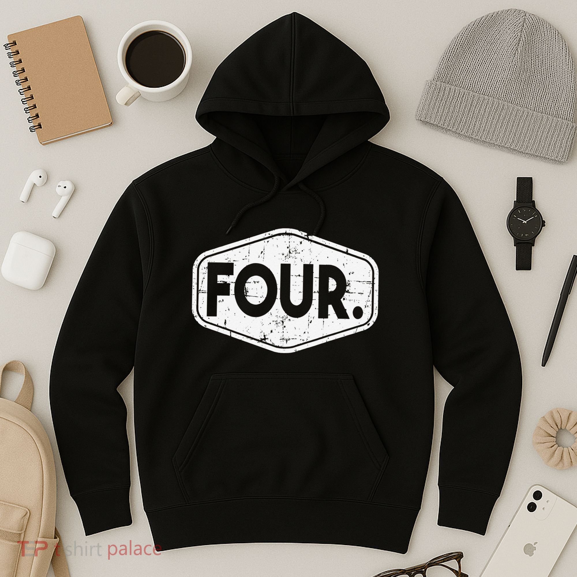 4th Birthday of 4 years old four Hoodie