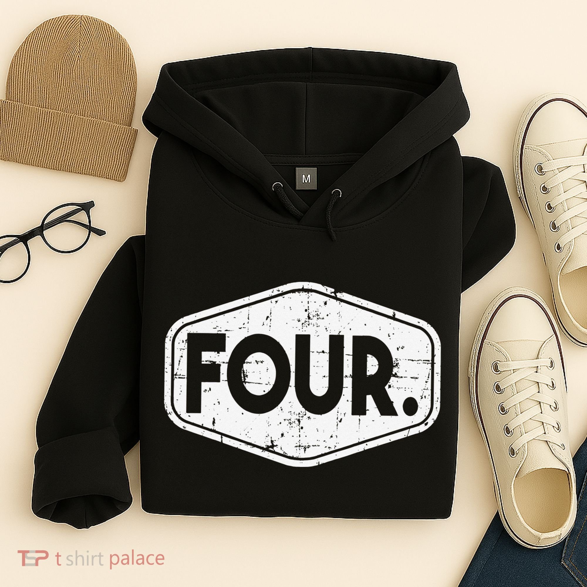 4th Birthday of 4 years old four Hoodie